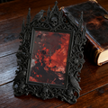 Gothic Dark Frame | Punk Bar Counter Decor, Photo Ornament, Waterproof Plastic