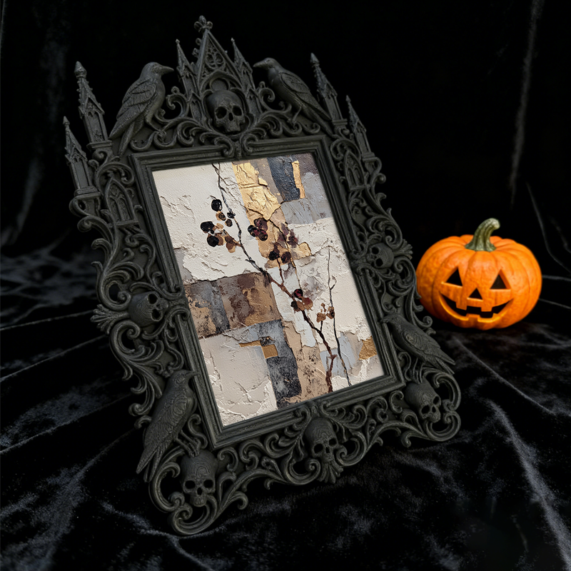 Gothic Dark Frame | Bar Wall Photo Holder, Dual-use Waterproof Plastic Frame