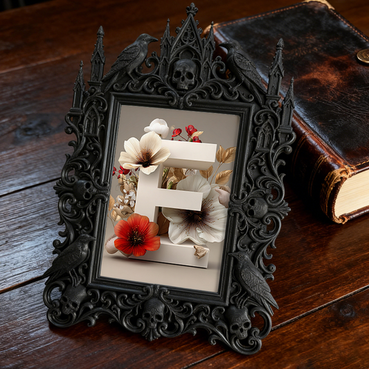 Gothic Dark Frame | Gothic Bar Desktop Decor, Photo Prop, Waterproof Plastic