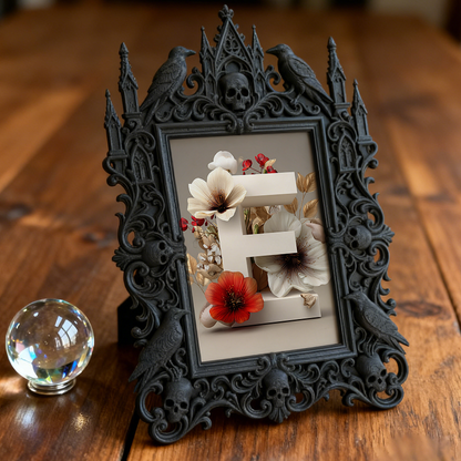 Gothic Dark Frame | Gothic Bar Desktop Decor, Photo Prop, Waterproof Plastic