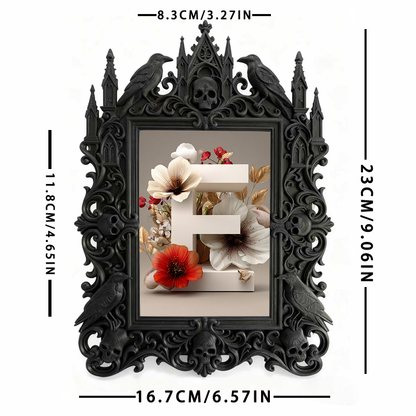 Gothic Dark Frame | Gothic Bar Desktop Decor, Photo Prop, Waterproof Plastic