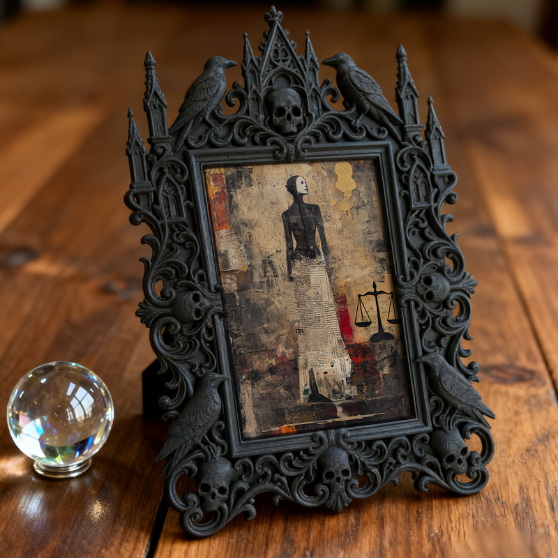Gothic Dark Frame | Bar Counter Photo Display, Wall/Desktop, Waterproof Plastic
