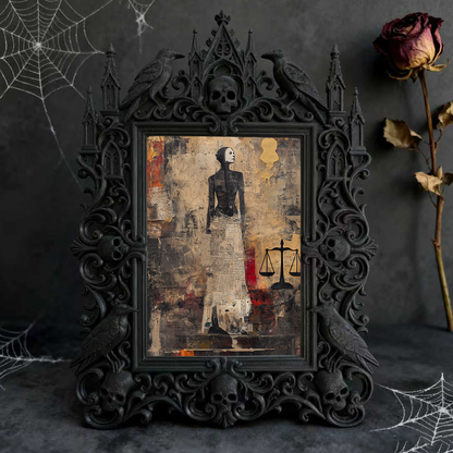 Gothic Dark Frame | Bar Counter Photo Display, Wall/Desktop, Waterproof Plastic