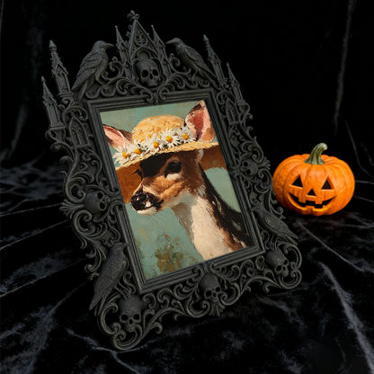 Gothic Dark Frame | Dark Bar Photo Ornament, Dual-use Waterproof Plastic Frame