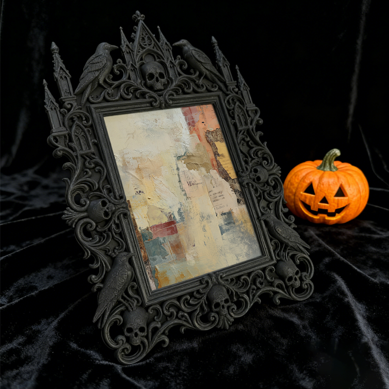 Gothic Dark Frame | Speakeasy Bar Photo Prop, Wall/Tabletop, Waterproof Plastic