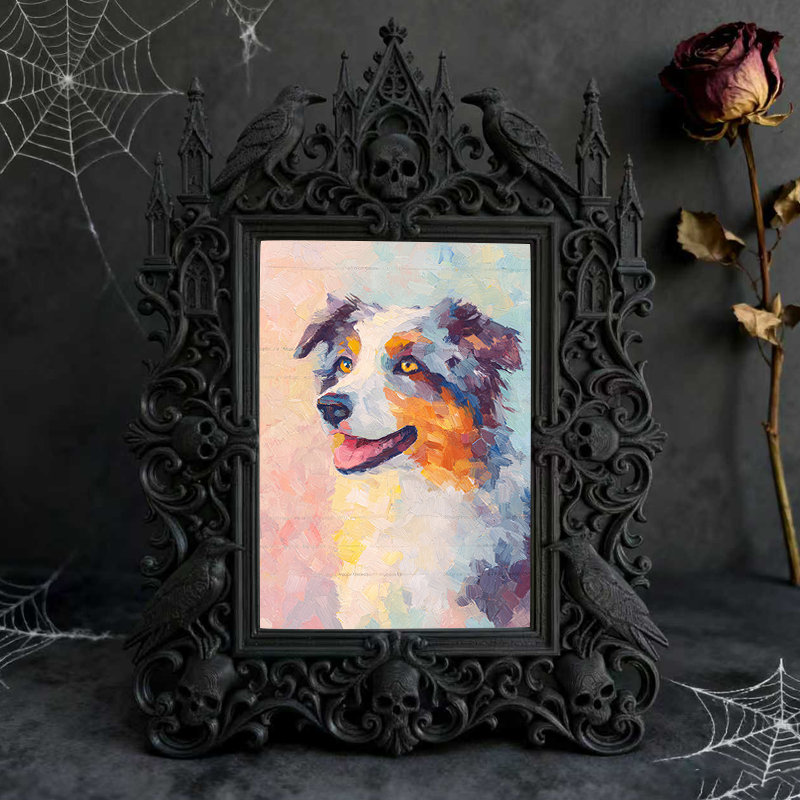 Gothic Dark Frame | Bar Counter Dual-use Decor, Photo Holder, Waterproof Plastic