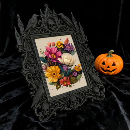 Gothic Dark Frame | Bar Corner Photo Ornament, Waterproof Plastic Frame