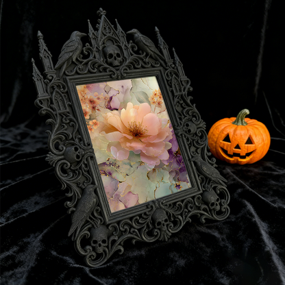 Gothic Dark Frame | Dark-style Bar Counter Decor, Photo Display, Waterproof Plastic