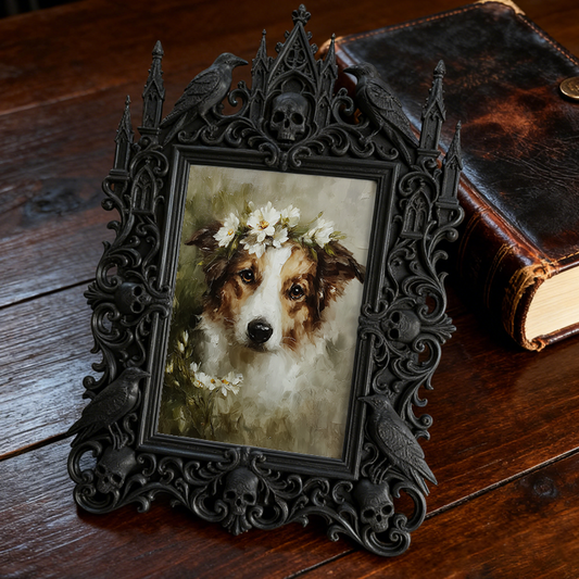 Gothic Dark Frame | Cocktail Bar Photo Prop, Dual-use Wall/Tabletop, Waterproof Plastic