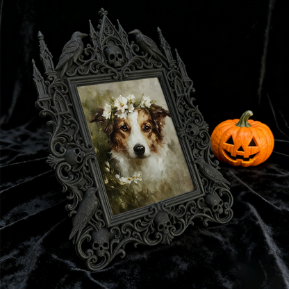 Gothic Dark Frame | Cocktail Bar Photo Prop, Dual-use Wall/Tabletop, Waterproof Plastic