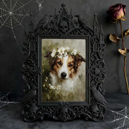 Gothic Dark Frame | Cocktail Bar Photo Prop, Dual-use Wall/Tabletop, Waterproof Plastic
