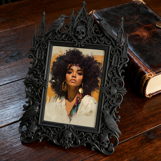 Gothic Dark Frame | Bar Lounge Corner Decor, Photo Ornament, Waterproof Plastic