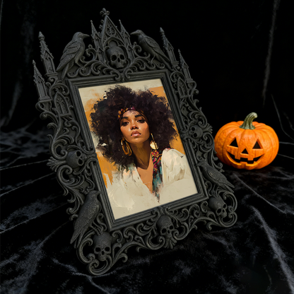 Gothic Dark Frame | Bar Lounge Corner Decor, Photo Ornament, Waterproof Plastic