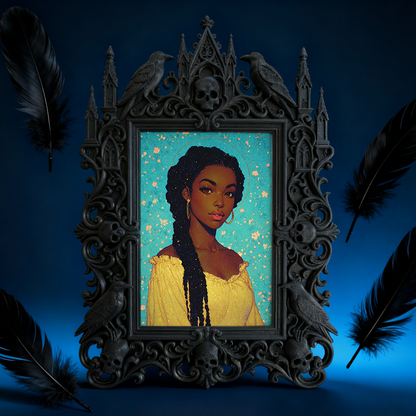 Gothic Dark Frame | Vampire Bar Photo Prop, Wall/Tabletop, Waterproof Plastic Decor