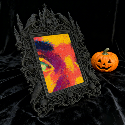 Gothic Dark Frame | Gothic Pub Corner Decor, Photo Ornament, Waterproof Plastic