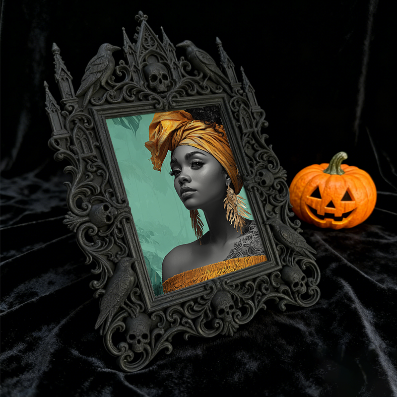 Gothic Dark Frame | Bar Counter Dual-use Frame, Photo Holder, Waterproof Plastic