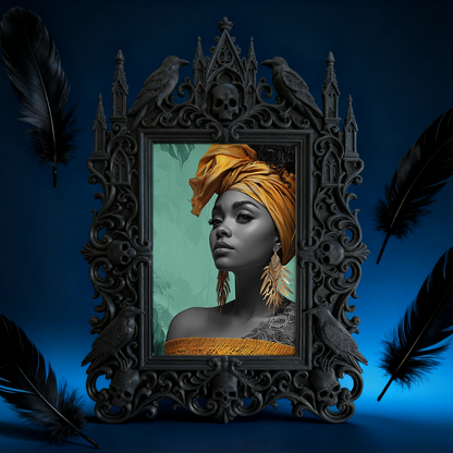 Gothic Dark Frame | Bar Counter Dual-use Frame, Photo Holder, Waterproof Plastic