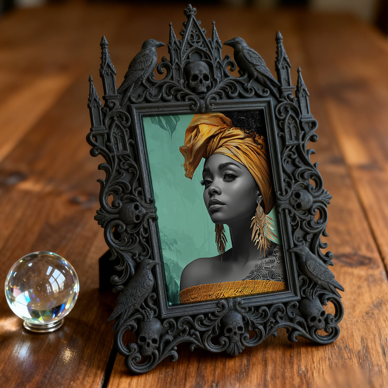 Gothic Dark Frame | Bar Counter Dual-use Frame, Photo Holder, Waterproof Plastic