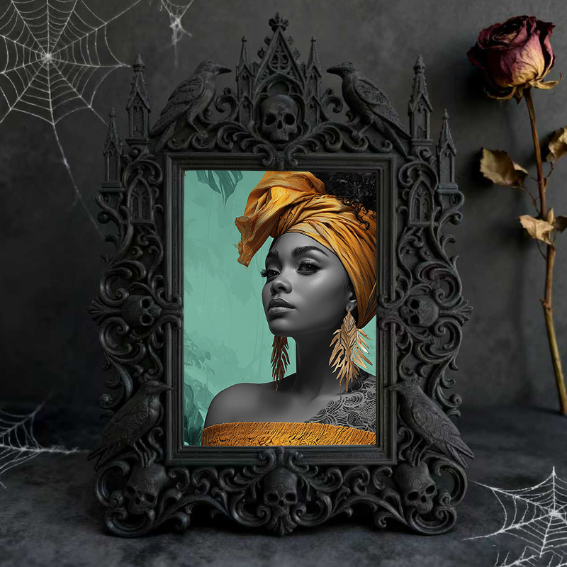 Gothic Dark Frame | Bar Counter Dual-use Frame, Photo Holder, Waterproof Plastic