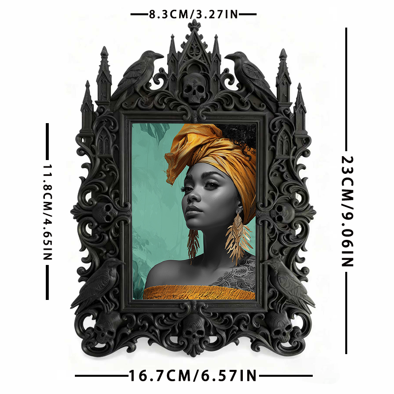 Gothic Dark Frame | Bar Counter Dual-use Frame, Photo Holder, Waterproof Plastic