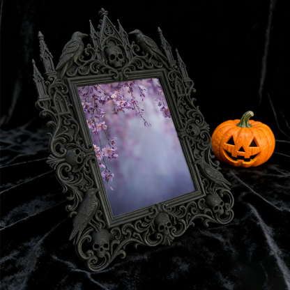 Gothic Dark Frame | Gothic Bar Desktop Decor, Photo Prop, Waterproof Plastic