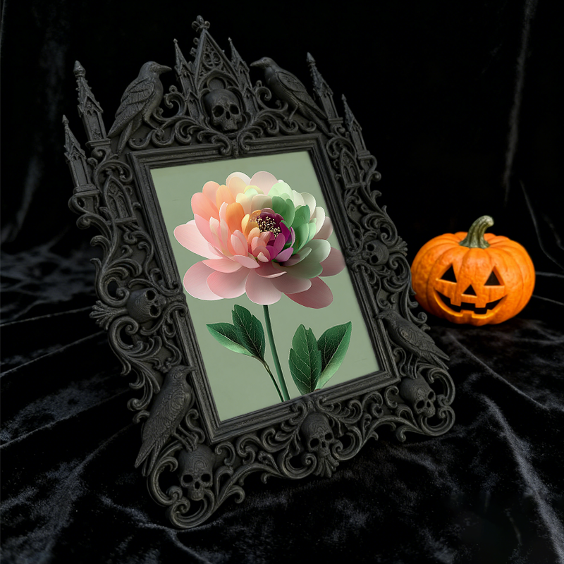 Gothic Dark Frame | Bar Counter Photo Display, Wall/Desktop, Waterproof Plastic