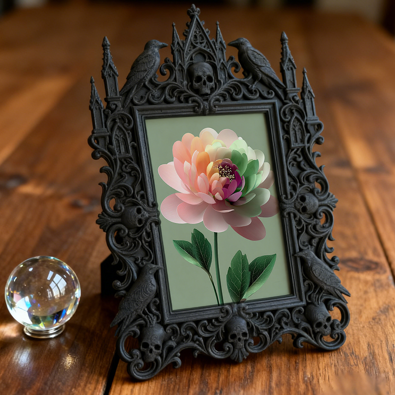 Gothic Dark Frame | Bar Counter Photo Display, Wall/Desktop, Waterproof Plastic