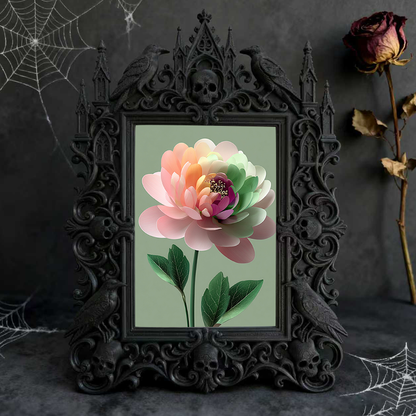 Gothic Dark Frame | Bar Counter Photo Display, Wall/Desktop, Waterproof Plastic