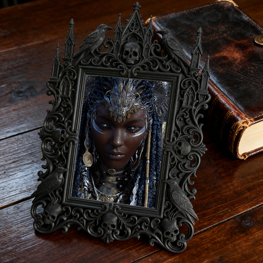 Gothic Dark Frame | Speakeasy Bar Photo Prop, Wall/Tabletop, Waterproof Plastic