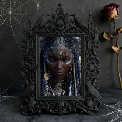 Gothic Dark Frame | Speakeasy Bar Photo Prop, Wall/Tabletop, Waterproof Plastic