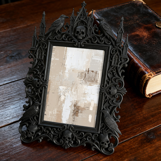 Gothic Dark Frame | Bar Wall Corner Decor, Photo Display Frame, Waterproof Plastic