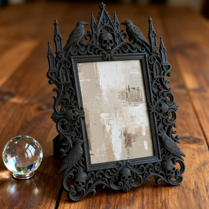 Gothic Dark Frame | Bar Wall Corner Decor, Photo Display Frame, Waterproof Plastic