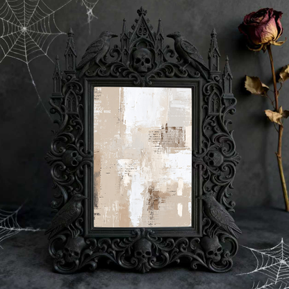 Gothic Dark Frame | Bar Wall Corner Decor, Photo Display Frame, Waterproof Plastic