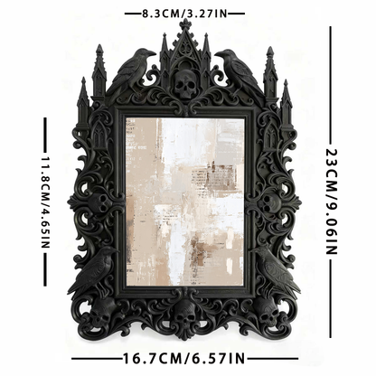 Gothic Dark Frame | Bar Wall Corner Decor, Photo Display Frame, Waterproof Plastic