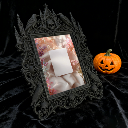 Gothic Dark Frame | Bar Counter Dual-use Decor, Photo Holder, Waterproof Plastic