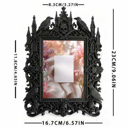 Gothic Dark Frame | Bar Counter Dual-use Decor, Photo Holder, Waterproof Plastic