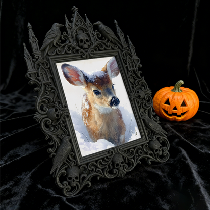 Gothic Dark Frame | Dark-style Bar Counter Decor, Photo Display, Waterproof Plastic