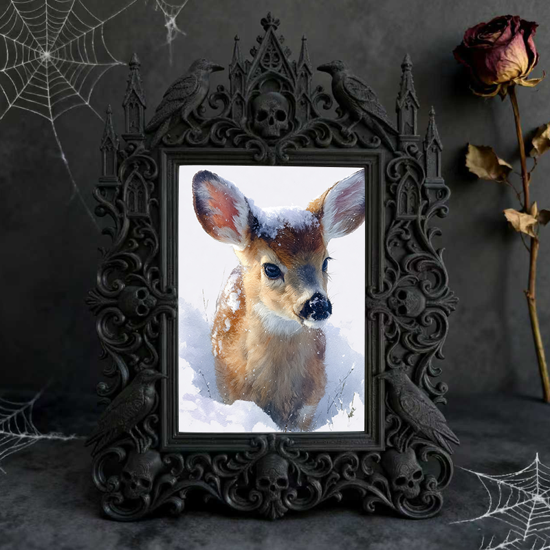 Gothic Dark Frame | Dark-style Bar Counter Decor, Photo Display, Waterproof Plastic