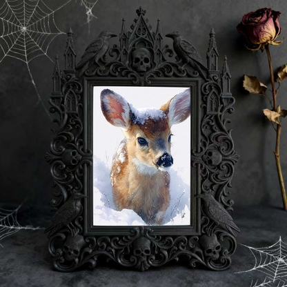 Gothic Dark Frame | Dark-style Bar Counter Decor, Photo Display, Waterproof Plastic