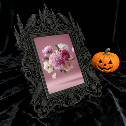 Gothic Dark Frame | Gothic Pub Photo Display, Wall/Tabletop, Waterproof Plastic