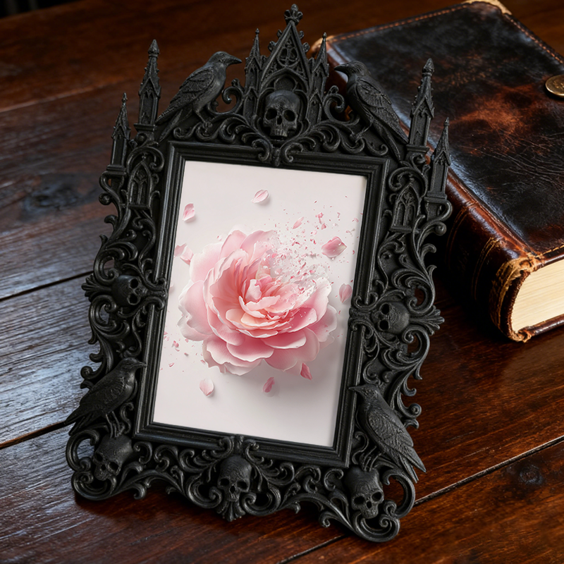 Gothic Dark Frame | Underground Bar Photo Ornament, Wall/Desktop, Waterproof Plastic