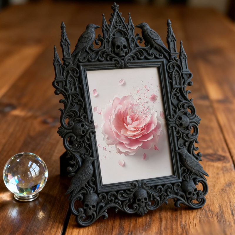 Gothic Dark Frame | Underground Bar Photo Ornament, Wall/Desktop, Waterproof Plastic
