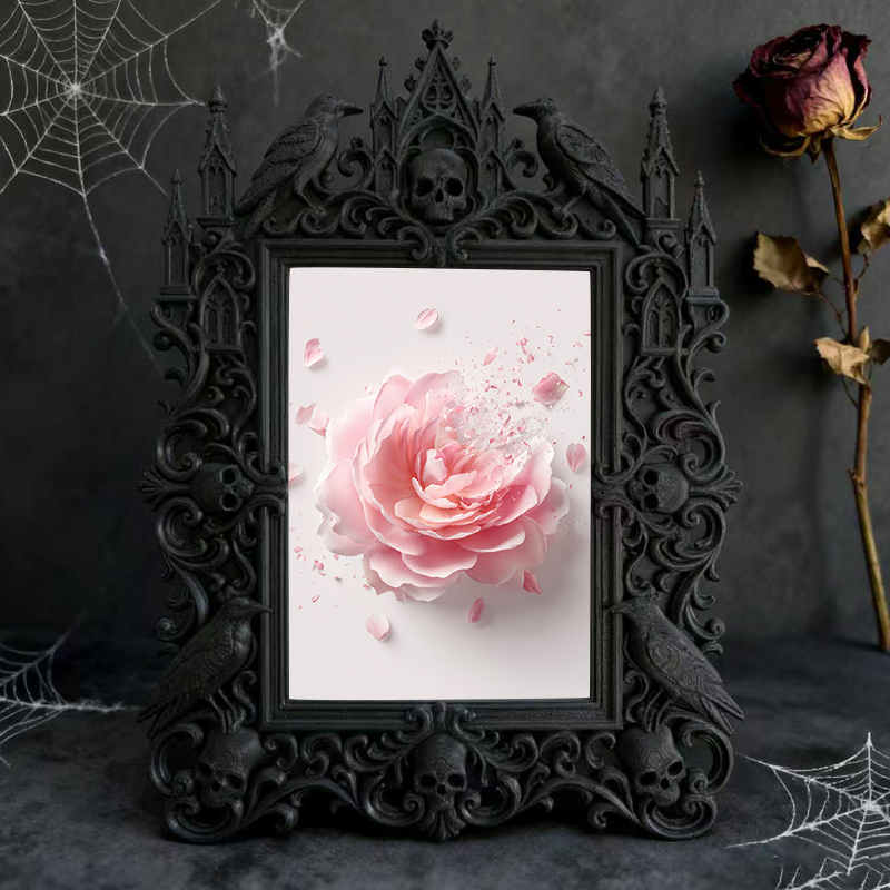 Gothic Dark Frame | Underground Bar Photo Ornament, Wall/Desktop, Waterproof Plastic