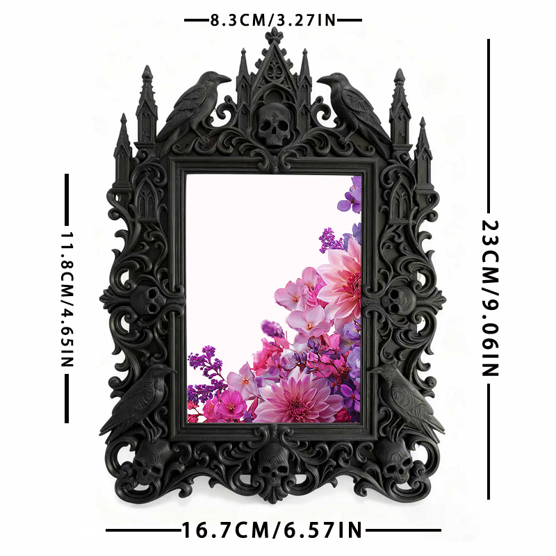 Gothic Dark Frame | Gothic Lounge Bar Decor, Photo Holder, Waterproof Plastic Frame