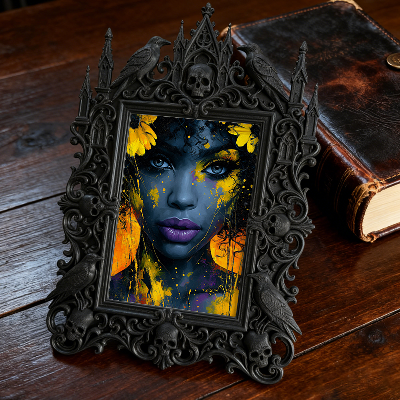 Gothic Dark Frame | Cocktail Lounge Photo Prop, Wall/Tabletop, Waterproof Plastic