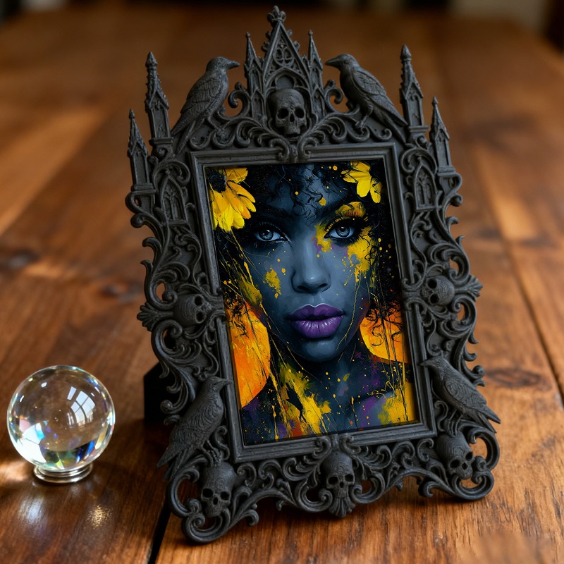 Gothic Dark Frame | Cocktail Lounge Photo Prop, Wall/Tabletop, Waterproof Plastic