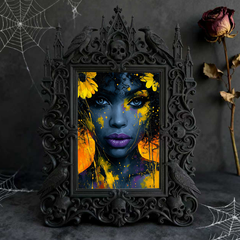 Gothic Dark Frame | Cocktail Lounge Photo Prop, Wall/Tabletop, Waterproof Plastic