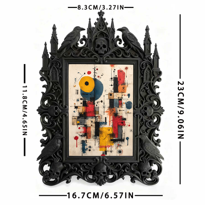 Gothic Dark Frame | Pub Wall Corner Photo Prop, Dual-use, Waterproof Plastic