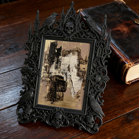 Gothic Dark Frame | Gothic Bar Booth Decor, Photo Ornament, Wall/Tabletop, Waterproof Plastic