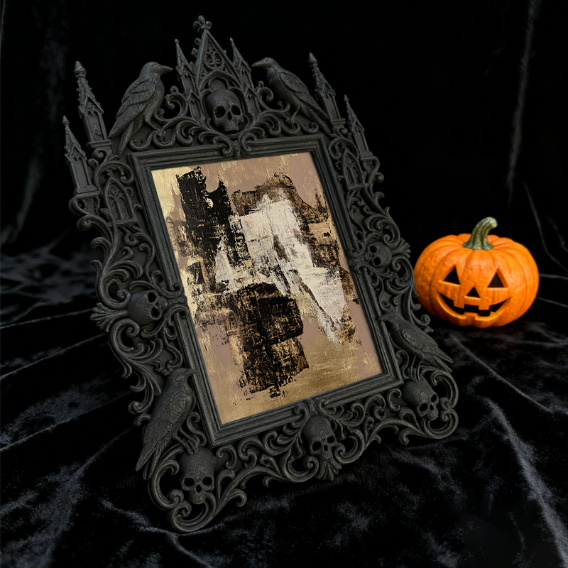 Gothic Dark Frame | Gothic Bar Booth Decor, Photo Ornament, Wall/Tabletop, Waterproof Plastic
